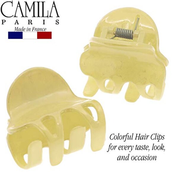 Small French Hair Claw Clips Set of 2 Strong Hold No Slip Grip main image 4